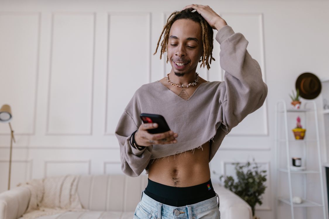 A Man Using Phone Insta Man Using Smartphone · Free Stock Photo