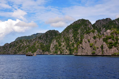 Majestic Cliff on Sea Coastline