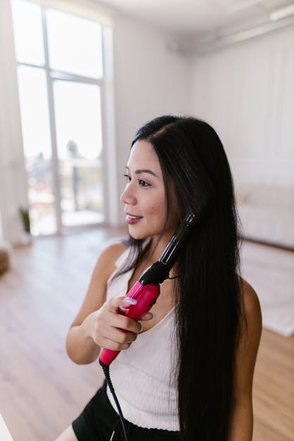 How to use a curling iron to make beach waves