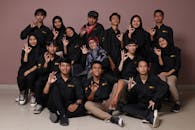 Group Posing to Photo