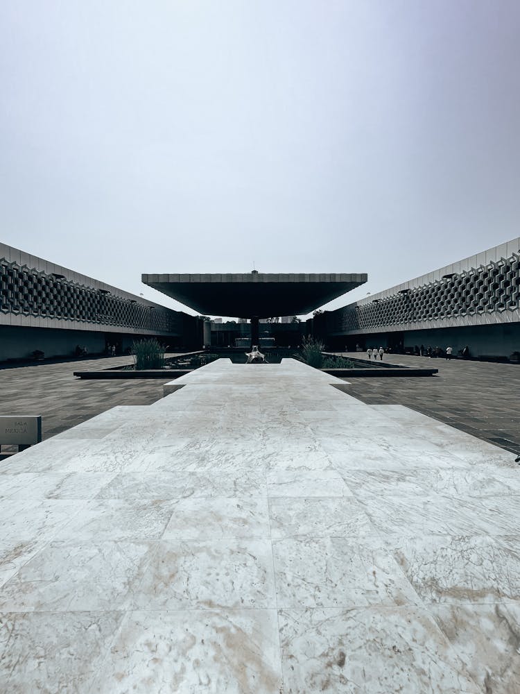 Modern Futuristic Stone Building