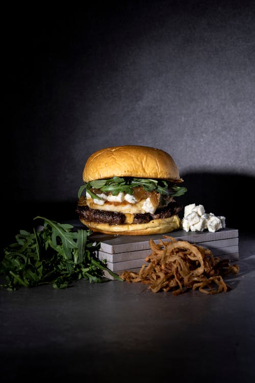 Gratis stockfoto met broodje hamburger, detailopname, Fastfood