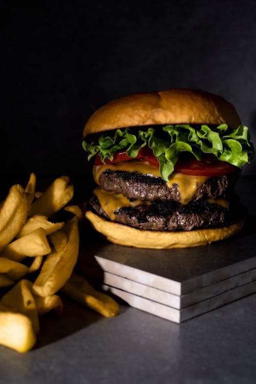 Cheeseburger With Fries 