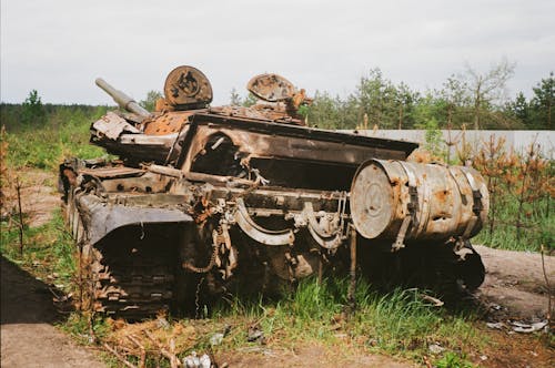 Darmowe zdjęcie z galerii z czołg, opuszczony, pojazd wojskowy