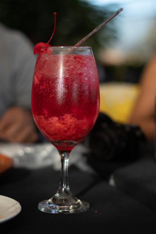 Photograph of a Red Cocktail Drink