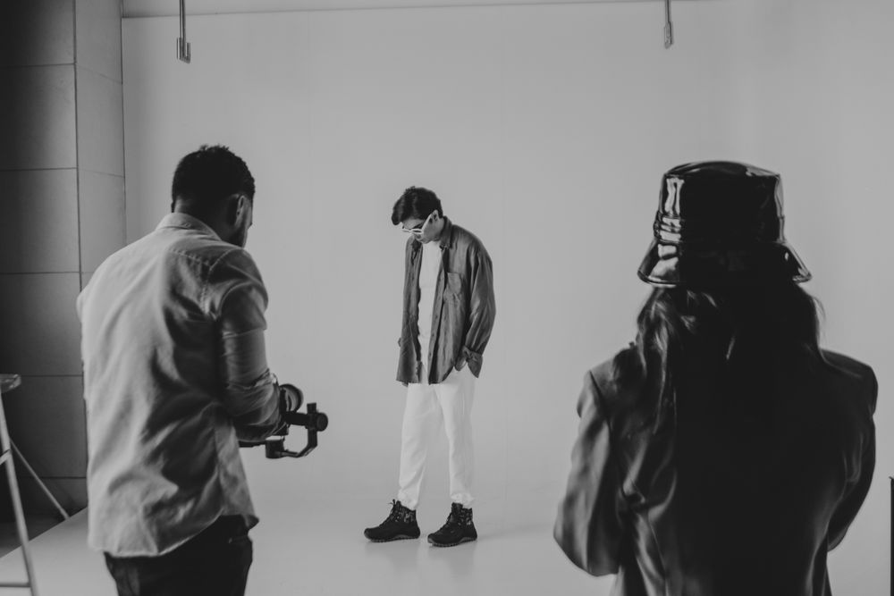 Coulisses d'un shooting photo professionnel