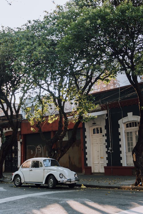 A Parked Volkswagen Beetle