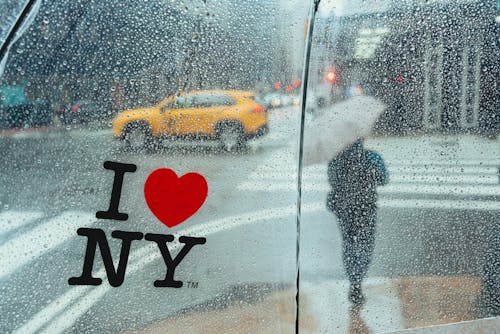 Rainy Day in New York City, New York, USA
