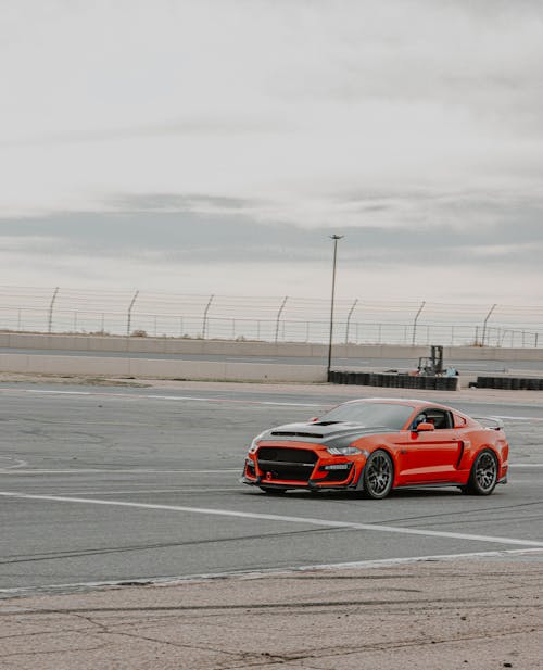 A Red Ford Mustang 