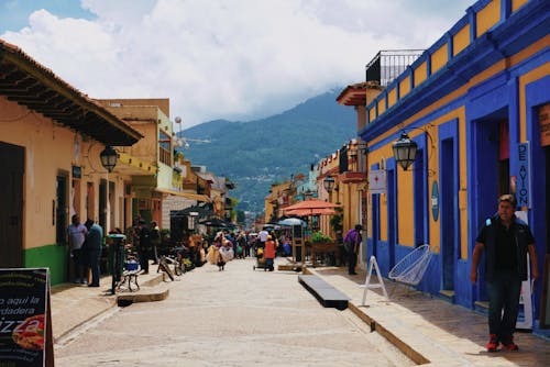 People in an Old Street 