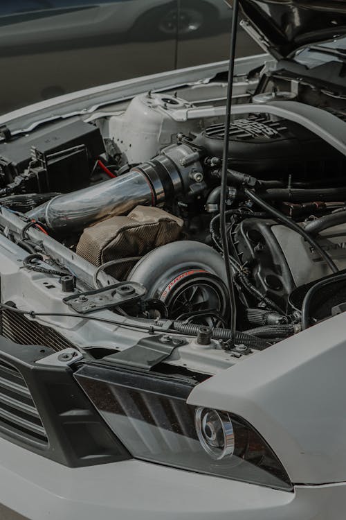 A Ford Mustang with Big Turbo