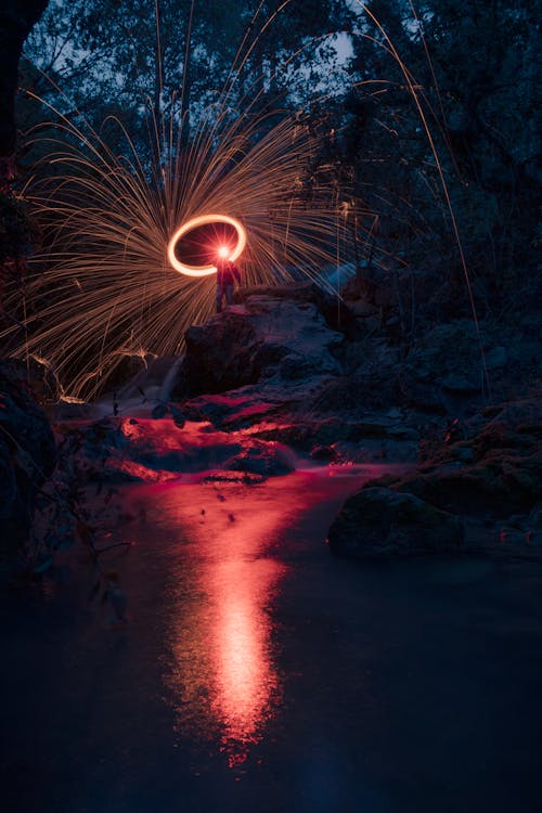 Photos gratuites de brûler, étincelles, faisceau de lumières