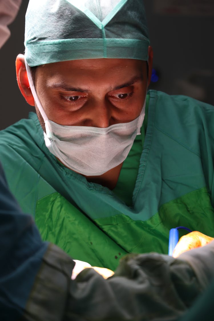 Surgeon Performing Plastic Surgery