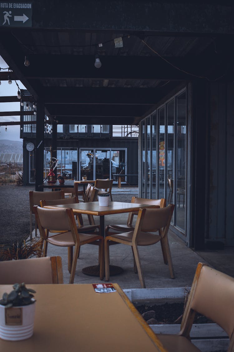 Tables At Restaurant Patio