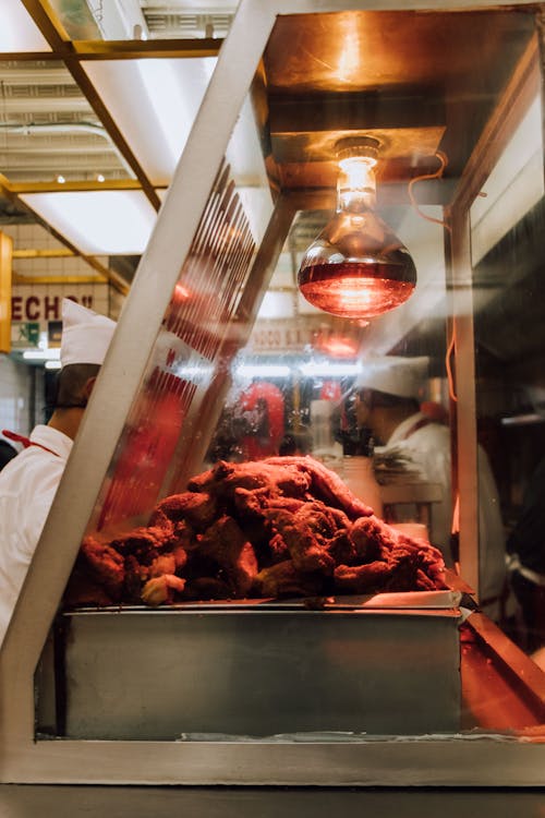 Fried Chicken on Street Food Restaurant