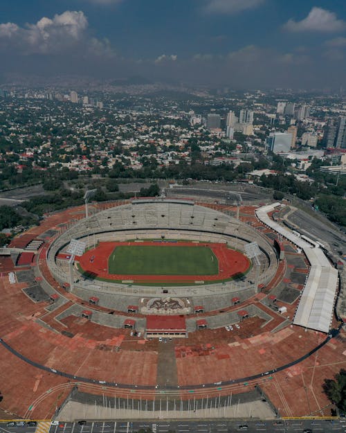 Drone Shot of Stadium