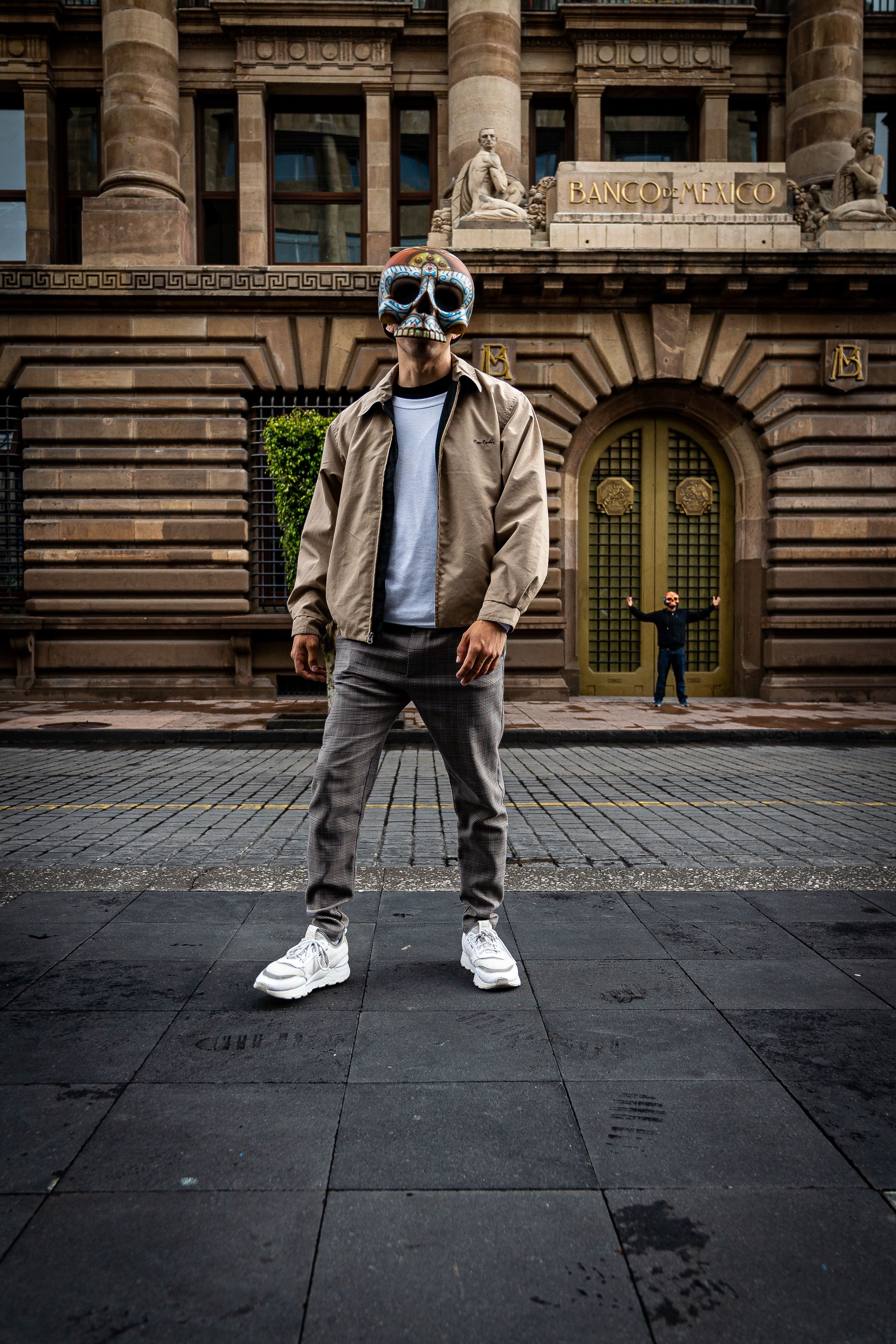 Person Standing in Black Robber Mask and Hoodie Jacket · Free Stock Photo