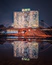 Person SpinningSteel Wool by Lake
