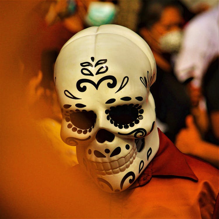 Skull Mask For Dia De Muertos