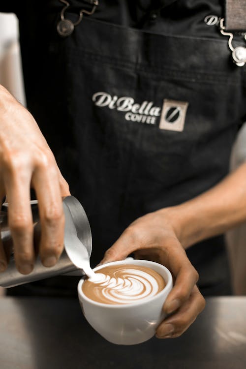 Free Caffe Latte Art Stock Photo