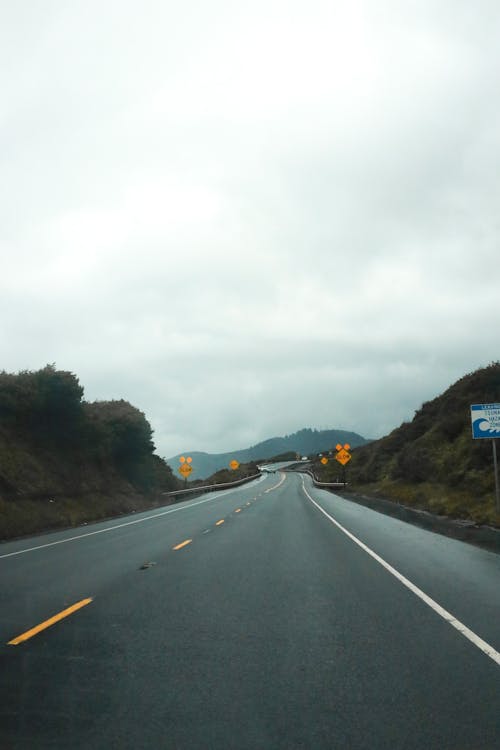 Free stock photo of cloudy, cost, road