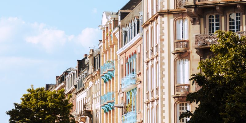 Una calle del centro de Estrasburgo