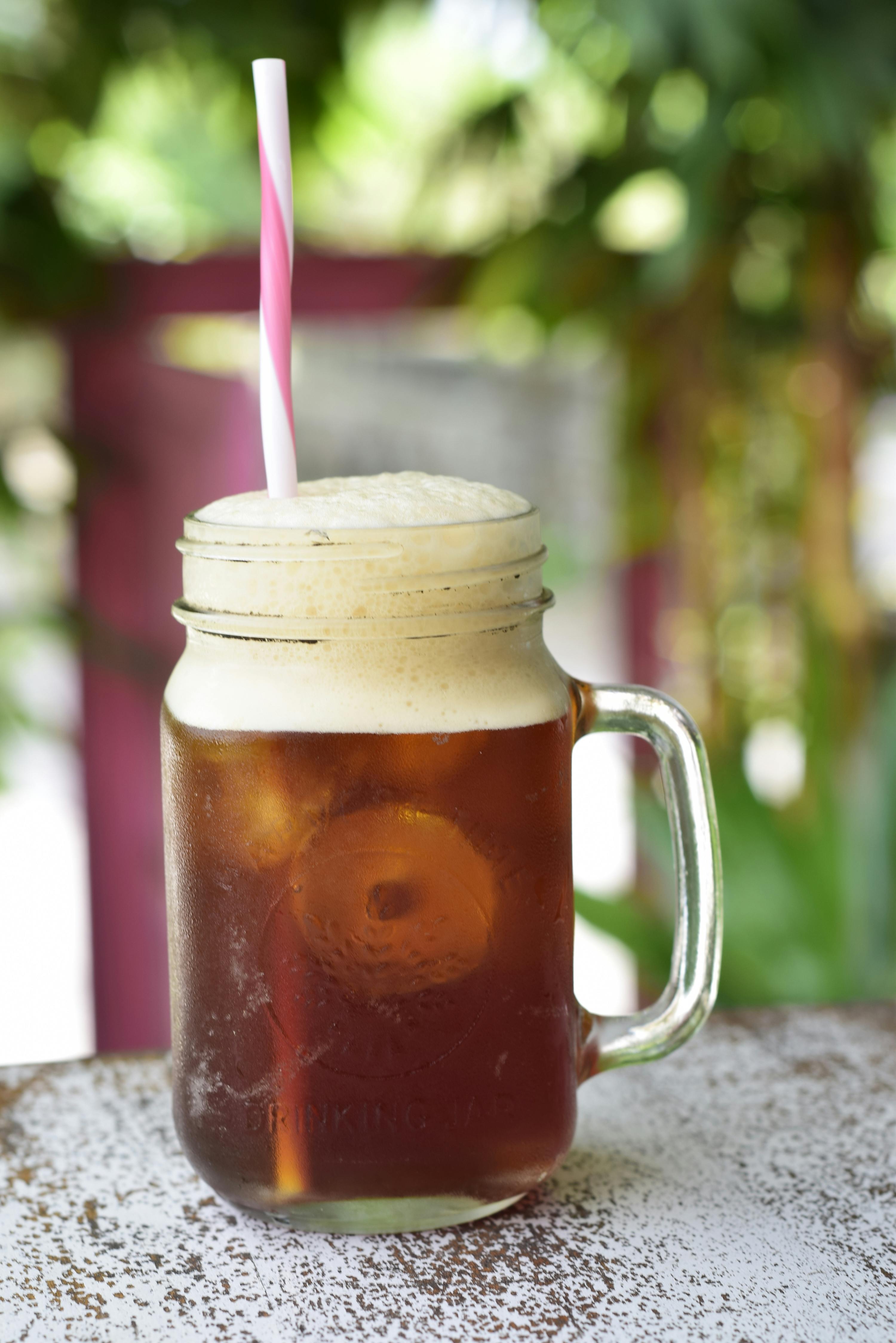 Iced Tea in Clear Glass Mason Jar · Free Stock Photo