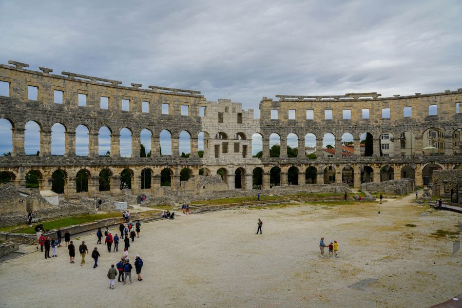 The Roman amphitheater of Pula, Croatia
