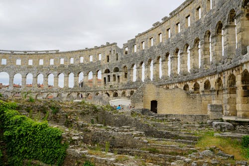 Ilmainen kuvapankkikuva tunnisteilla antiikin roomalainen arkkitehtuuri, areena, betonimuuri