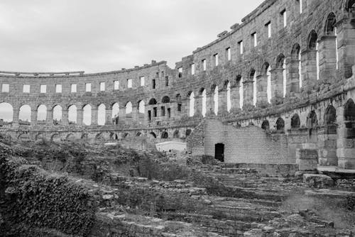 Ilmainen kuvapankkikuva tunnisteilla antiikin roomalainen arkkitehtuuri, areena, betonimuuri