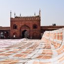 Preparing of Sun Protection of Islamic Church Square