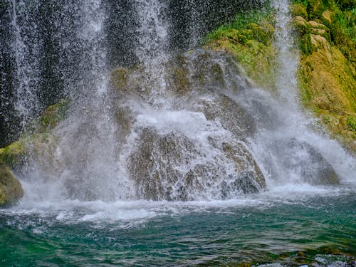 Waterfalls on Mossy Rock
