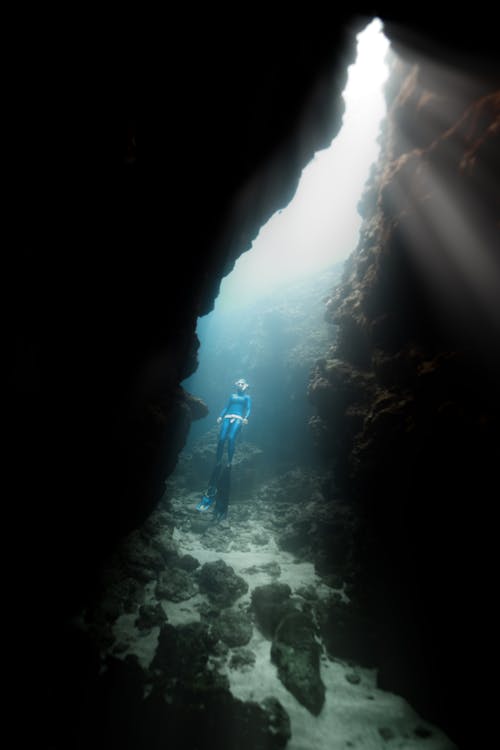 A Diver Underwater