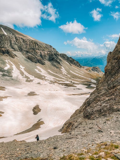 Free stock photo of alps, giant mountains, hiking gear Stock Photo