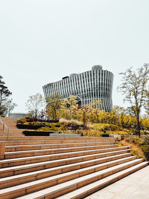 Stairs and Building in Background