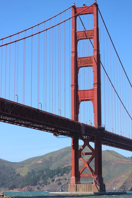 Free A Golden Gate Bridge Under the Blue Sky Stock Photo