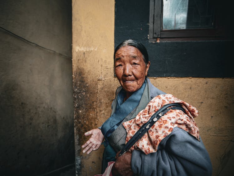 Portrait Of Elderly Woman