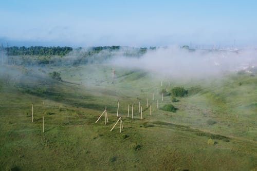 Fog in Grassland Valley