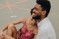 Affectionate Smiling Couple