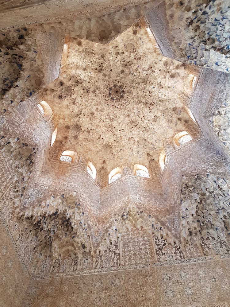 Dome Ceiling Inside Alhambra Palace