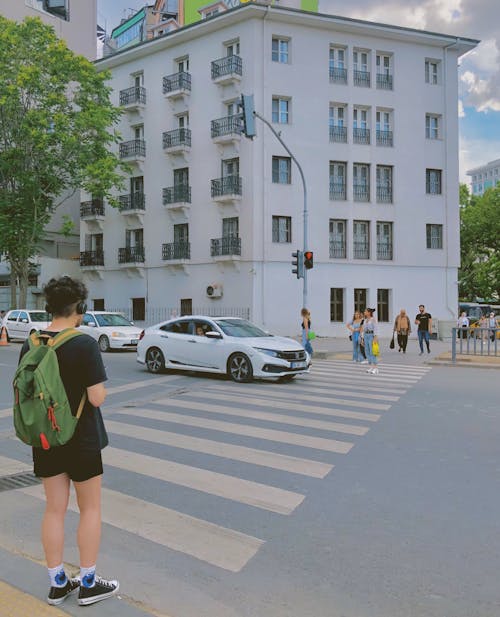 People Walking on Pedestrian Lane