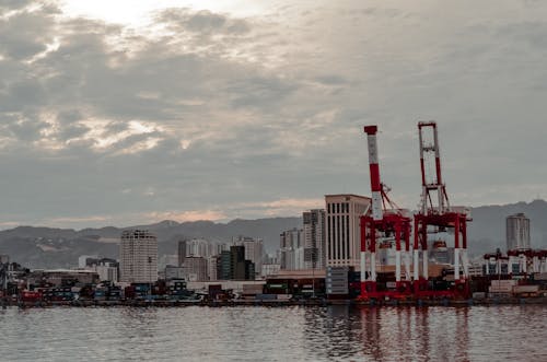 Heavy Cranes in the Harbor Center