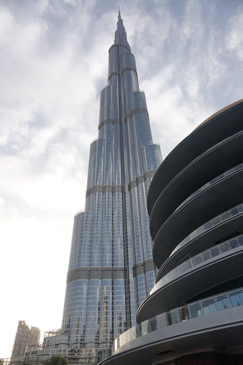 Foto stok gratis Arsitektur, bidikan sudut sempit, Burj Khalifa