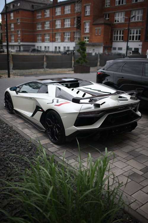 Picture of White Lamborghini