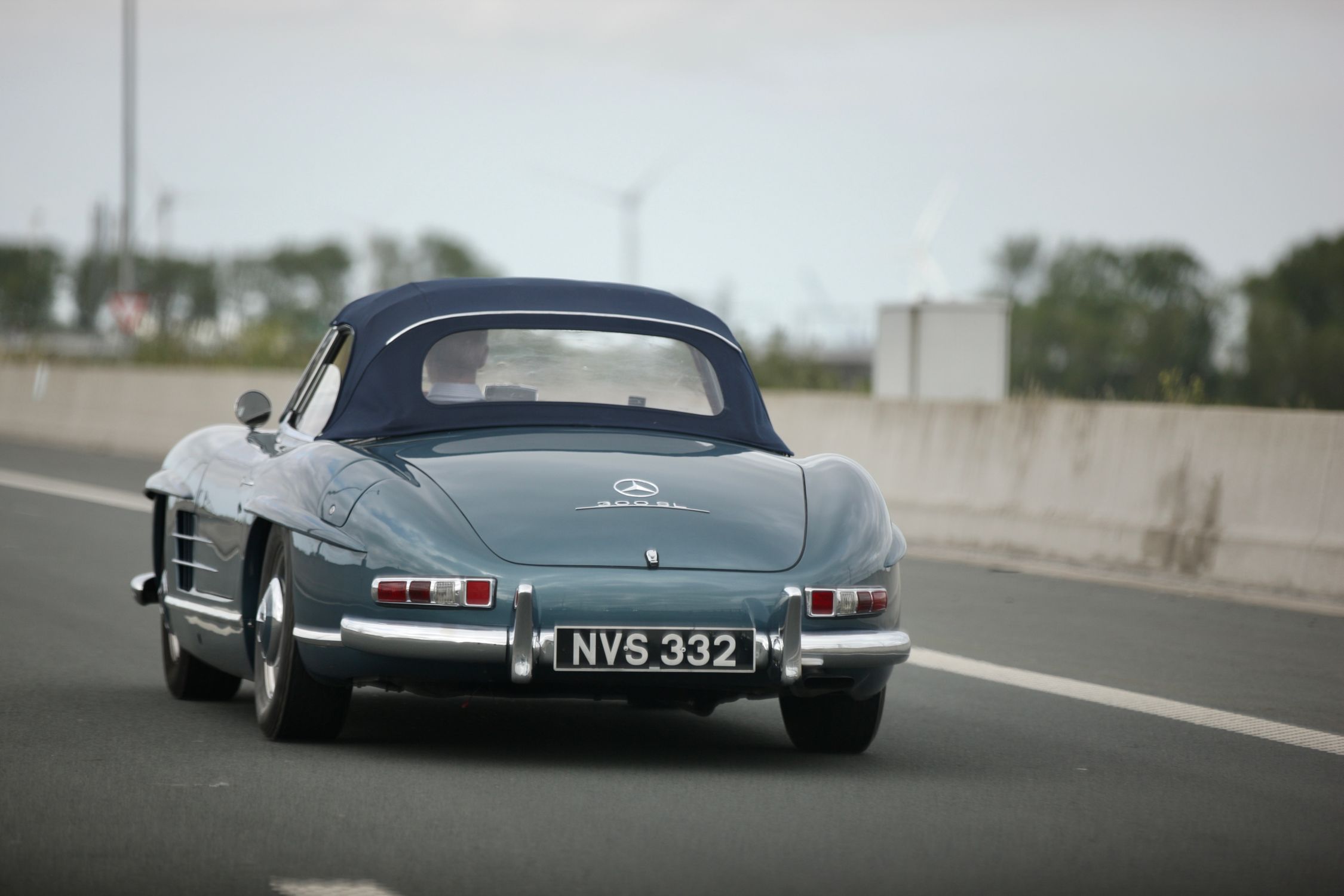 A Classic Convertible Mercedes Benz on the Road · Free Stock Photo