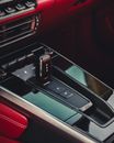 Black and Red Car Stereo