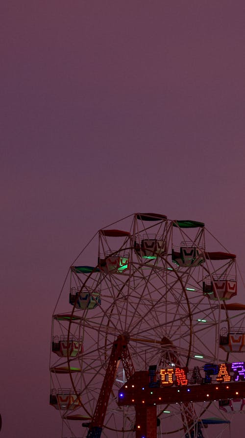 Kostnadsfri bild av nöjesresa, pariserhjul, twilight sky