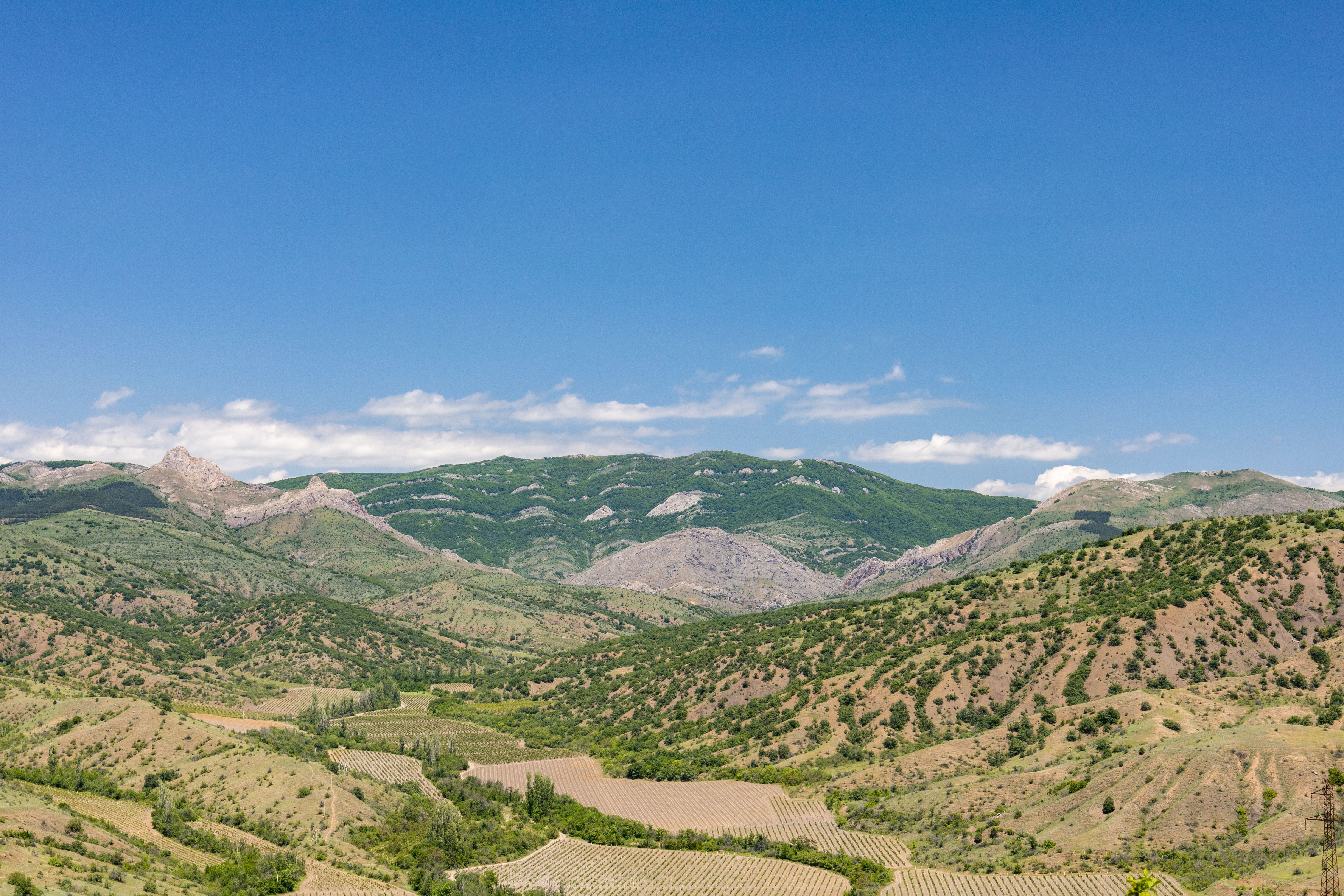 Aerial View of Green Mountains · Free Stock Photo