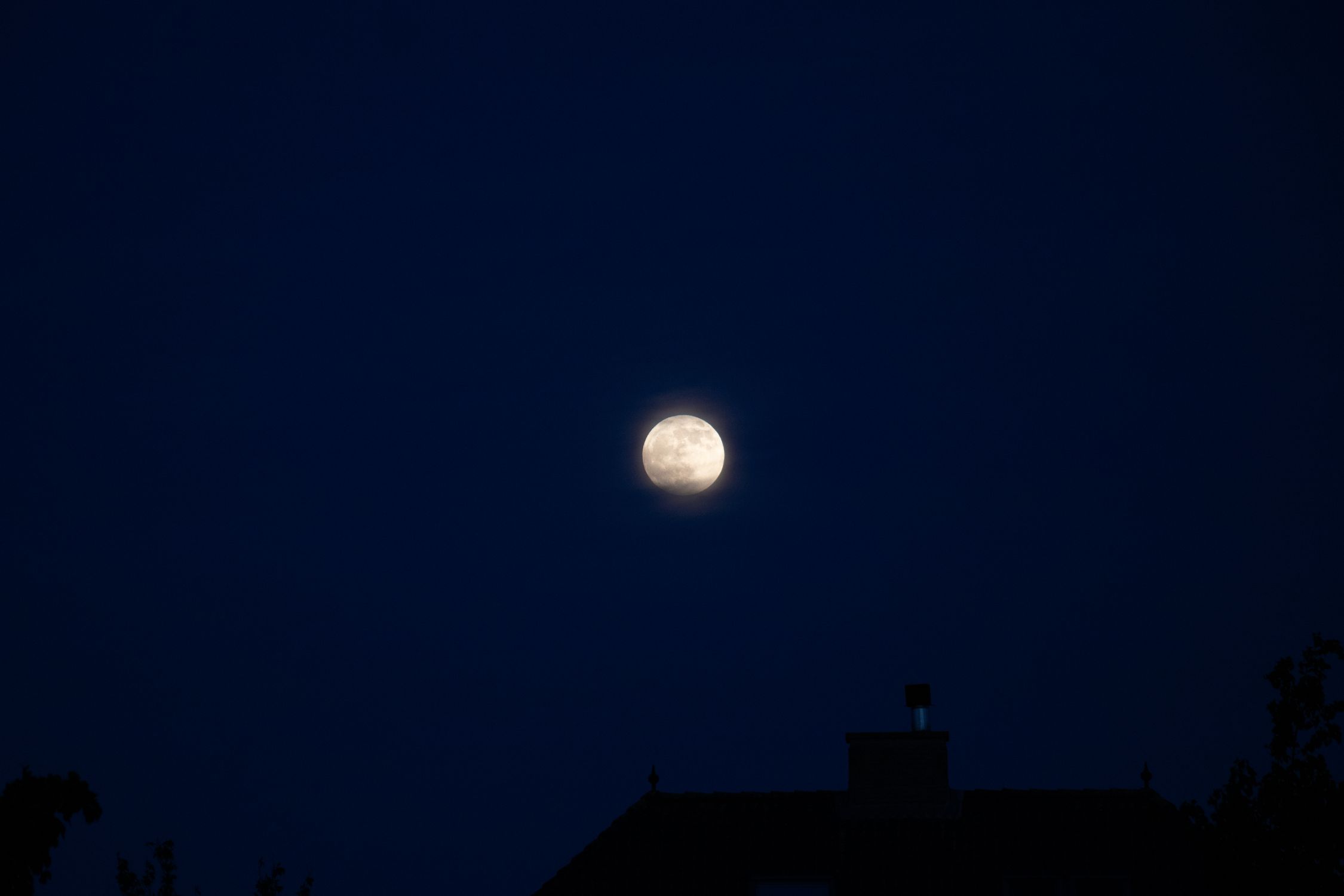 Full Moon in the Night Sky · Free Stock Photo