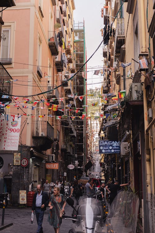 イタリア, オールドストリート, ナポリの無料の写真素材